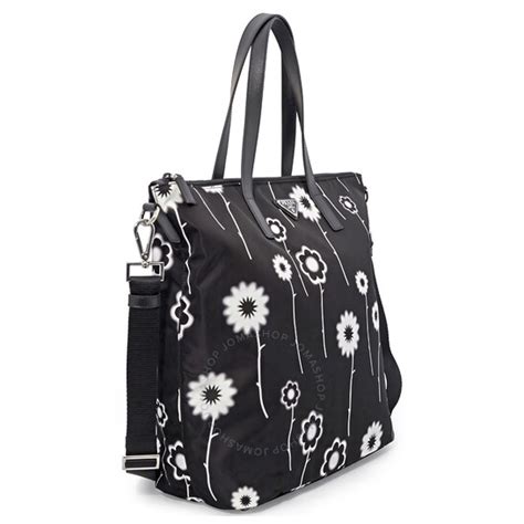 prada printed nylon tote nero primula|prada totes for women.